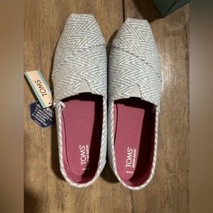 NEW TOMS Women's Size 12 Shadow Brushed Herringbone
